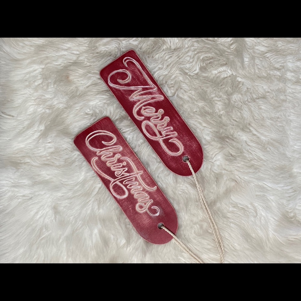 Wooden Door Tags - Merry Christmas 🎄